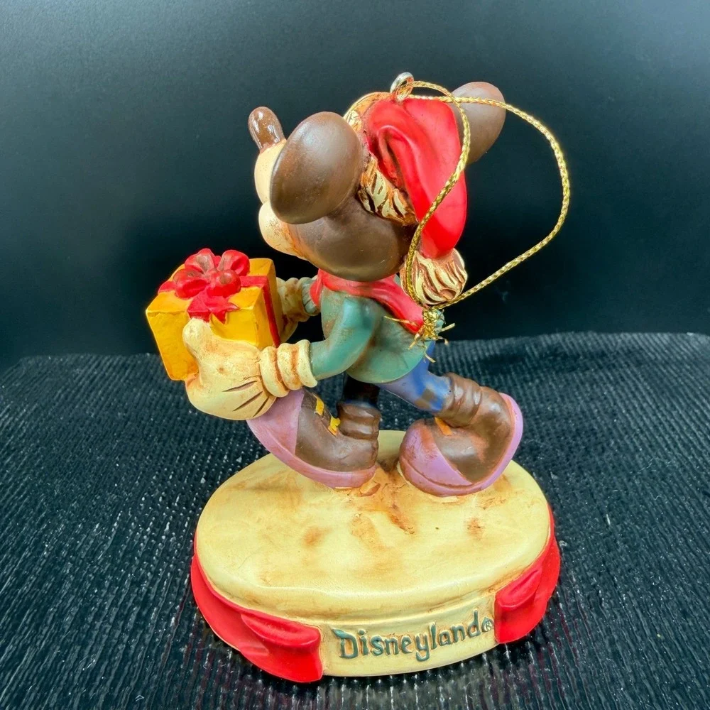 Disney Mickey Mouse Hometown Holidays Disneyland Figurine Ornament Vintage NoBox